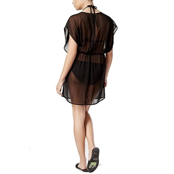 Miken Chiffon Crochet Sheer Swimsuit Cover-Up! - Picture 2 of 2